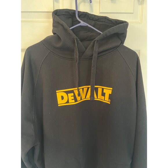 DeWalt Black Logan Heavyweight Long Sleeve Hoodie Sweatshirt Men's XXL - Picture 2 of 8